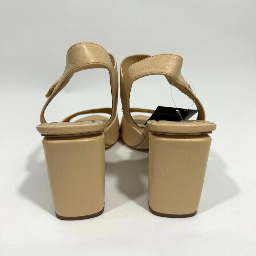 SARTO by Franco Sarto Women’s Size 11 Beige Flex Natalie Leather Sandal Heels - Picture 2 of 12